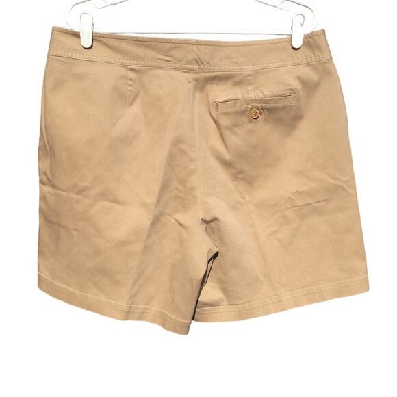 Ralph Lauren womens khaki shorts plus size 16 beige modest classic preppy cotton - Picture 10 of 12